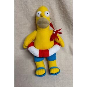 The Simpsons Homer Simpson Beach Plush Float Crab Toy 12" Universal